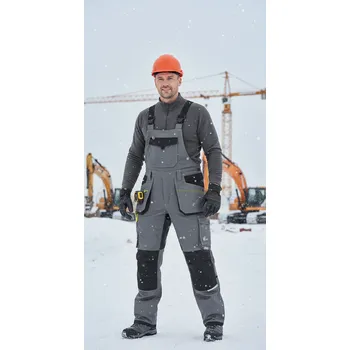 montérky CXS Kalhoty STRETCH WINTER CXS lacl, šedo/černé Velikost 52/54 šedá/černá