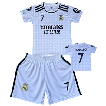 Míčový sport Numberoplus Premium dětský fotbalový dres Komplet Real Madrid White- Cristiano Ronaldo CR7 Fly Better Velikost: 8-let.(vel.122)