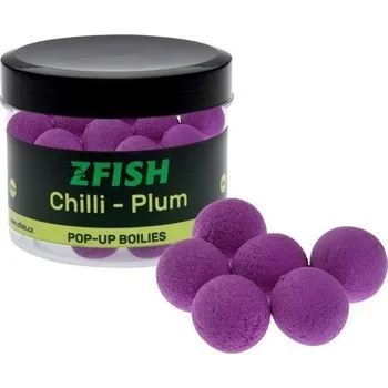 Boilies Zfish Plovoucí Boilies Pop Up 16mm 60g Hmotnost: 60g, Průměr: 16mm, Příchuť: Chilli/Plum