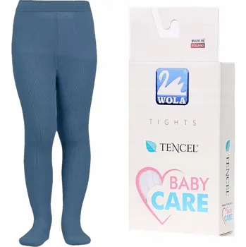 Dívčí oblečení Wola dětské punčocháče modré Tencel, velikost 62