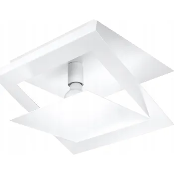 Stropní Svítidlo NAZARIA ČTVEREC bílé, E27, minimalistický design