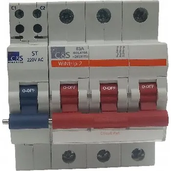 vypínač ODPOJOVAČ PPOZ 63A 3P S CÍVKOU 220VAC