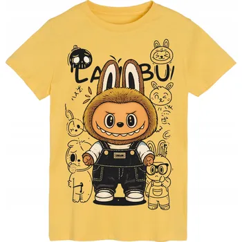 Chlapecké tričko Dětské tričko do školy na Den dýní Halloween Labubu, velikost 122 (6-7 let)