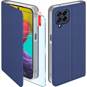 Pouzdro na mobilní telefon Pouzdro s klopou KrainaGSM pro Samsung Galaxy M53 modré