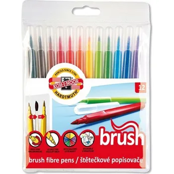 Štětcové Fixy 12 barev Koh-I-Noor