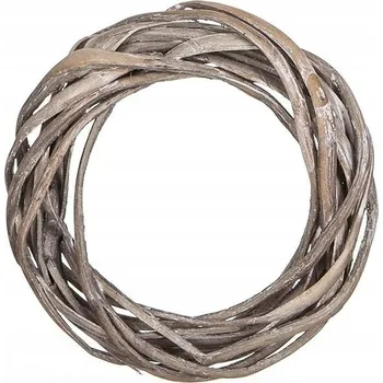 Věnec Věnec z proutí dpCraft 15 cm šedý