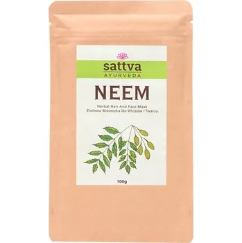 Vlasová regenerace Sattva Neem bylinná maska na vlasy a obličej 100g