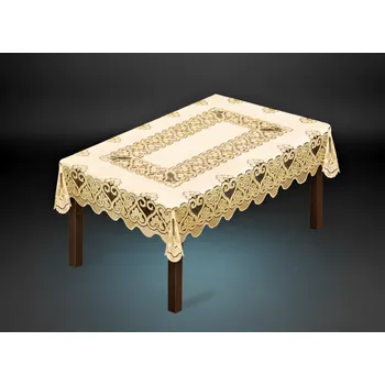 ubrus Žakárový ubrus WALTER více rozměrů krémová MyBestHome Rozměr: 150x100 cm