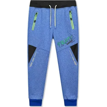 KUGO ZATEPLENÉ SOFTSHELLOVÉ TEPLÁKY - GK8639 MODRÁ Velikost: 128, Barva: Modrá