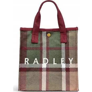 RADLEY BAREVNÁ KOŽENÁ KABELKA S KOSTKOVANÝM VZOREM