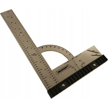 Úhloměr Multifunkční ocelový úhelník s úhloměrem 300x200mm Milescraft