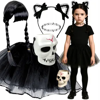 Karnevalový kostým Kostým Wednesday del-sol, univerzální velikost