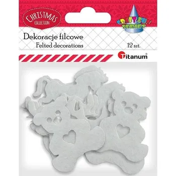 Vánoční dekorace Vánoční dekorace FILCOVÉ Dekorace Bílé pro ZDOBENÍ