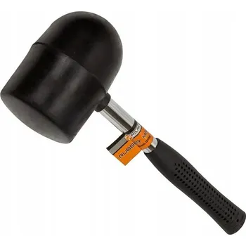 Kladivo GUMOVÁ KLADIVO S KOVOVOU RUKOJETÍ, ČERNÉ, 90MM 1250 G POLAX