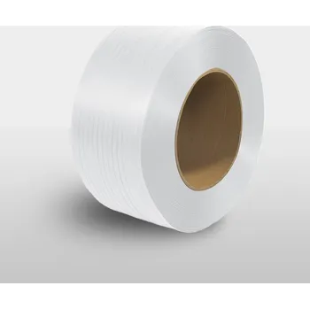 Lepicí páska PP vázací páska na palety, balíky a náklady 19 mm x 0,9 mm, 1200 m, bílá