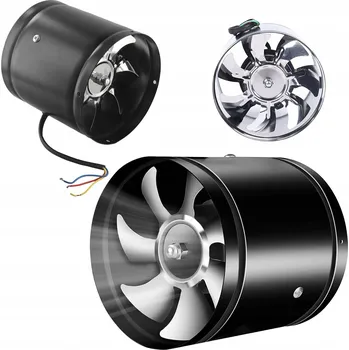 Domácí ventilátor Potrubní ventilátor 150mm, výkonný 530m3/h tichý