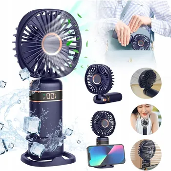 Domácí ventilátor RUČNÍ VENTILÁTOR, PŘENOSNÝ MINI VENTILÁTOR, SKŁADANY WENTYLATOR BIURKOWY