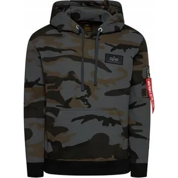 Pánská mikina Alpha Industries Mikina s kapucí a potiskem Camo 178318C-125 M