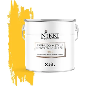 barva na kov Barva antikorozní barva na kov NIKKI 2,5 l ŽLUTÁ VÝSTRAŽNÁ RAL 1023 matná