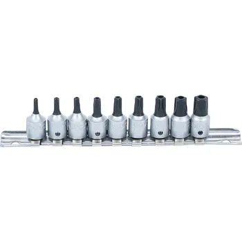 Bit Zástrčné bitové hlavice 1/4" TS10 ÷ TS50 s otvorem (pro Torx Plus) BGS 71020 (Sada 9 ks) (BGS1071020)