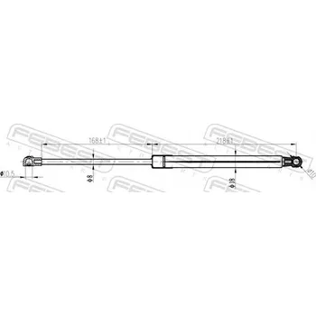 Kapota Plynová vzpěra, kapota motoru Febest 29117-002