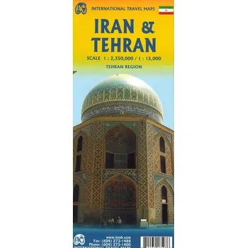 Iran Teheran mapa 1:2 350 000 / 1:15 000 Kolektiv autorů