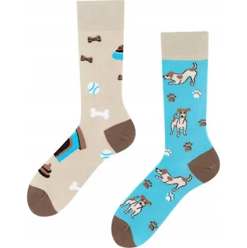 Pánské ponožky Ponožky Todo Socks Jack Russel Pejsek Kost 39-42