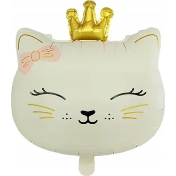 Balónek FÓLIOVÝ BALÓNEK 46X60CM KOČKA KICIA BÉŽOVÁ