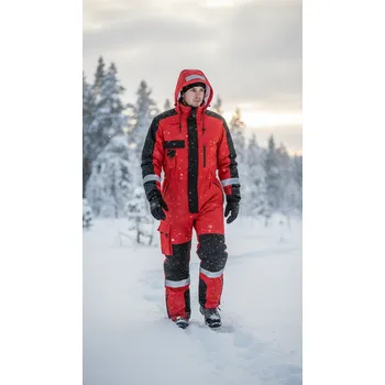 Pracovní kombinéza Portwest LEGAN WINTER červená XXL