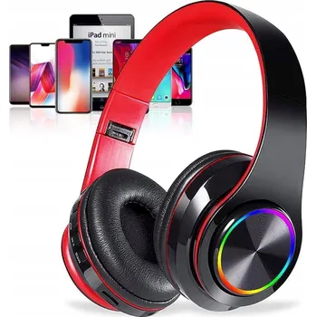 Sluchátka BEZDRÁTOVÁ BLUETOOTH SLUCHÁTKA MP3 PŘES UŠI MIKROFON RGB PRO DĚTI