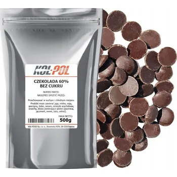 Čokoláda TMAVÁ ČOKOLÁDA 60% BEZ CUKRU 500g Fontány fondue dezerty premium Kol-Pol