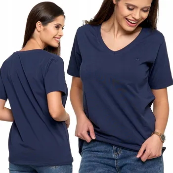 Dámské tričko Dámské tričko PREMIUM Bavlna Tričko Pohodlné Výstřih do V MORAJ M