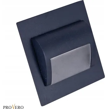 Kvadratický nástěnný reflektor ProVero černý