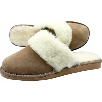 Dámské pantofle Teplé dámské kožené Pantofle , pantofle Highlander, vlněné pantofle, POLSKÉ pantofle, 35-41