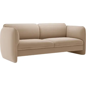 Pohovka Micadoni Béžová sametová trojmístná pohovka Georgia 204 cm