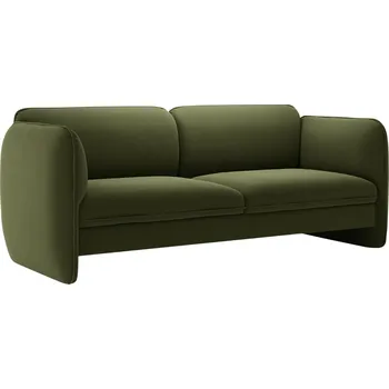 Pohovka Micadoni Zelená sametová trojmístná pohovka Georgia 204 cm