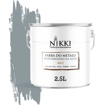 barva na kov Barva antikorozní barva na kov NIKKI 2,5 l ŠEDOMODRÁ RAL 7001 polomat
