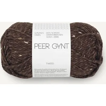 Příze Vlna Sandnes Garn Peer Gynt Tweed 3085 / tmavě hnědá