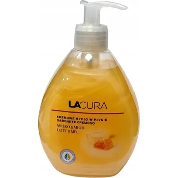 Mýdlo LACURA Krémové tekuté mýdlo MLÉKO A MED s dávkovačem 500 ml