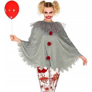 Karnevalový kostým WIDMANN 48151 Kostým Hororového Klauna - Pončo