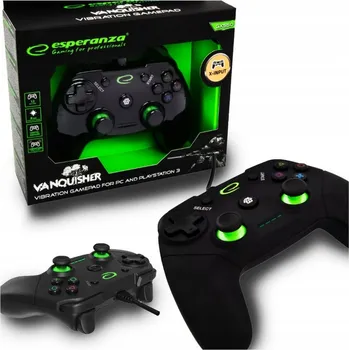 Gamepad GAMEPAD OVLADAČ PC KONZOLE PS3 VIBRACE USB DRÁTOVÝ