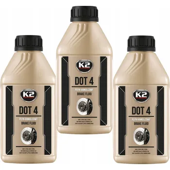 Brzdová kapalina 3x Brzdová kapalina DOT-4, balení 500ml - Syntetická brzdová kapalina K2BF