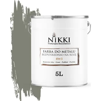 barva na kov Barva na kov NIKKI 5 l CEMENTOVÁ ŠEDÁ RAL7033 matná