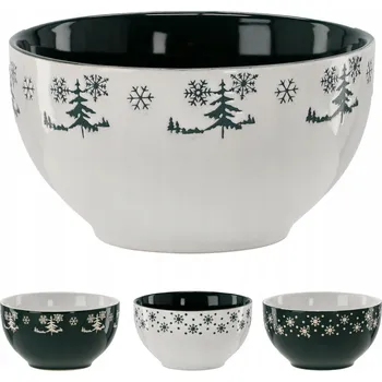 KERAMICKÁ MISKA 550ml VÁNOČNÍ NA POLÉVKU, SALÁT, DEZERT, UZENINY