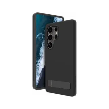 Pouzdro na mobilní telefon dbramante1928 Iceland Pro Qi2 - Zadní kryt pro mobilní telefon - stojan - cerná - pro Samsung Galaxy S25 Ultra