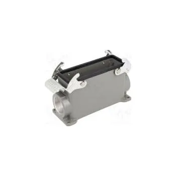 Elektrický konektor Kryt pro konektory HDC velikost 24B se dvěmi západkami kov