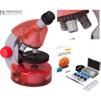 Optický mikroskop Levenhuk LabZZ M101 Orange, zvětšení 640x