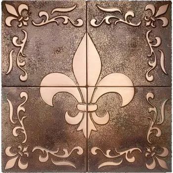 Obklad Obklady s francouzským motivem, ruční výroba z mědi, vintage efekt