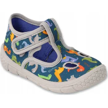 Dívčí obuv Befado dětské papuče na suchý zip, vícebarevné, velikost 24