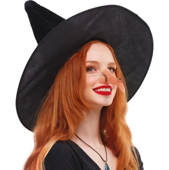 Karnevalový doplněk Nos čarodějnice plastový 12 cm